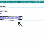 Advanced certificate request