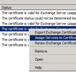Assign Services to Certificate