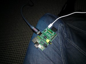 Raspberry Pi hooked up