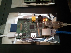 Raspberry Pi in operation