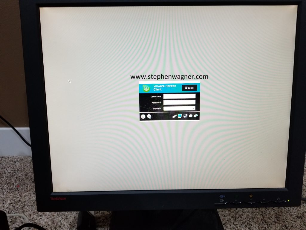 10ZiG 5900 Series Zero Client VMware Horizon View Login