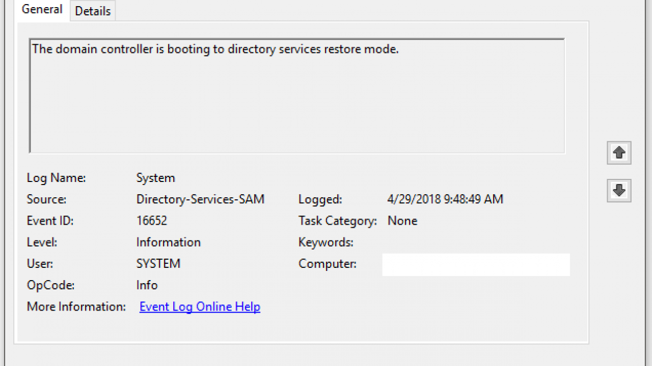 safe boot active directory repair