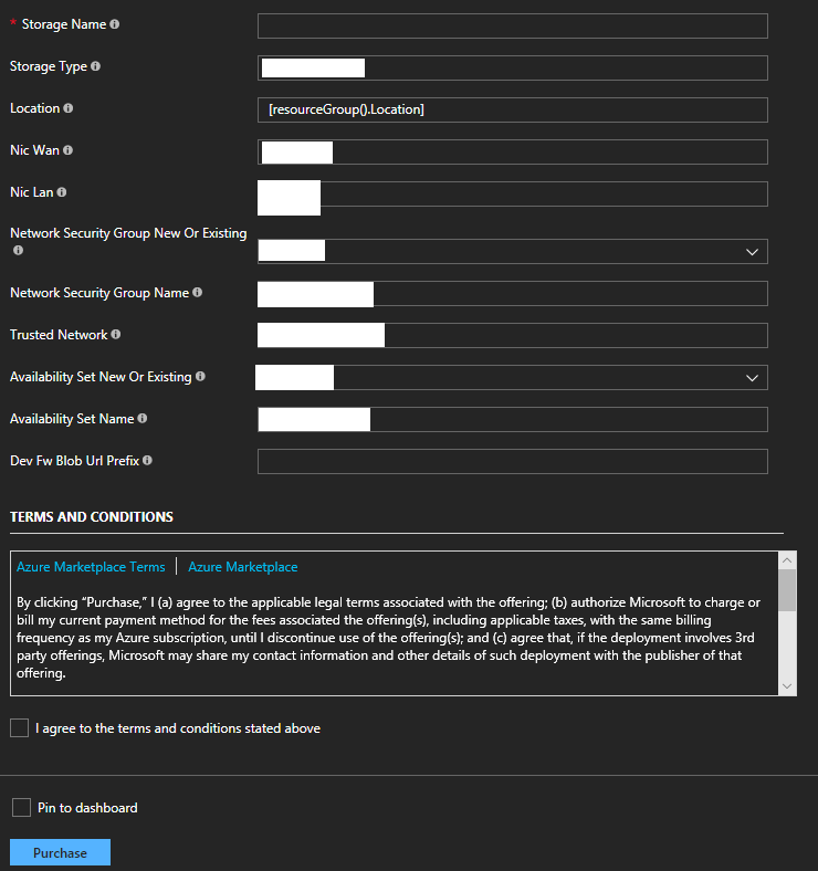 Sophos XG Azure Deployment Template Page 2