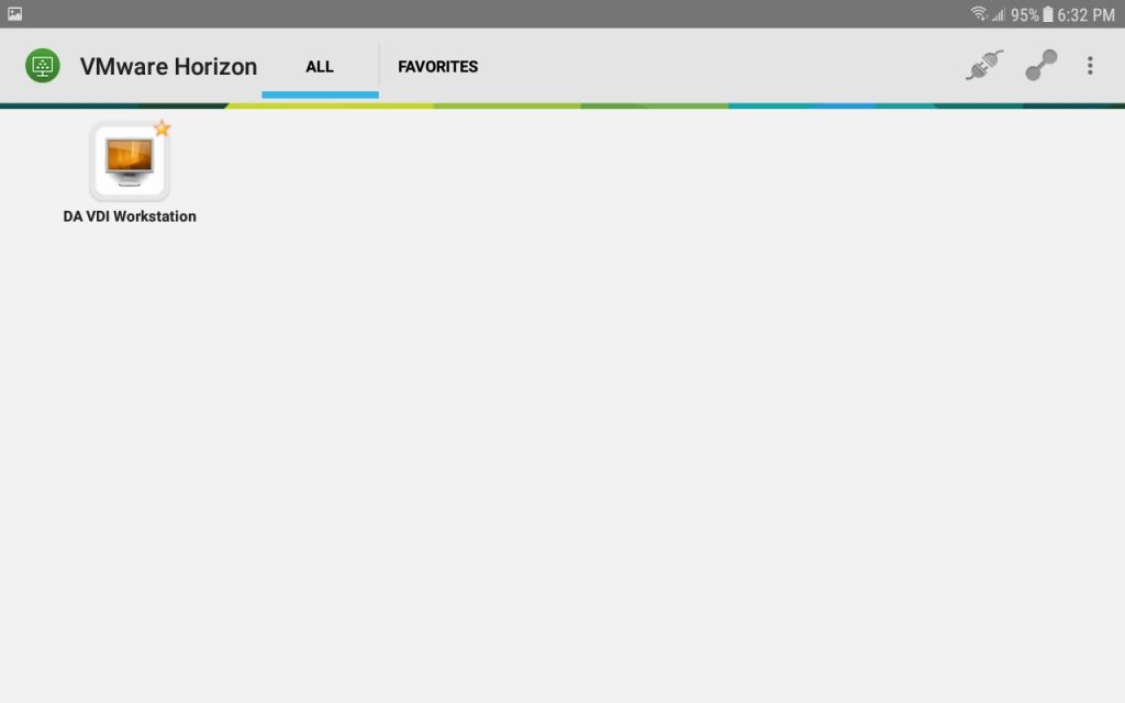 VMware Horizon View Mobile Client Android Server List