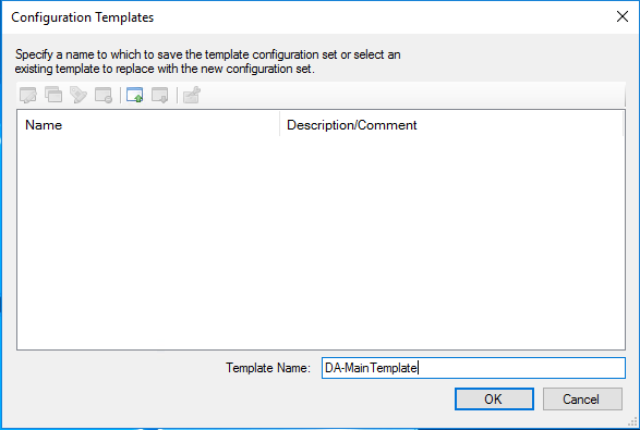 Create Configuration Template Name Dialog