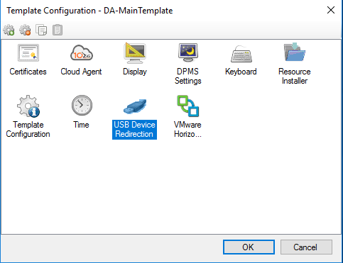 10ZiG Manager Template Configuration Window Shown