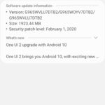 G965WVLU7DTB2/G965WOYV7DTB2/G965WVLU7DTB2 Update Screenshot on Samsung S9+