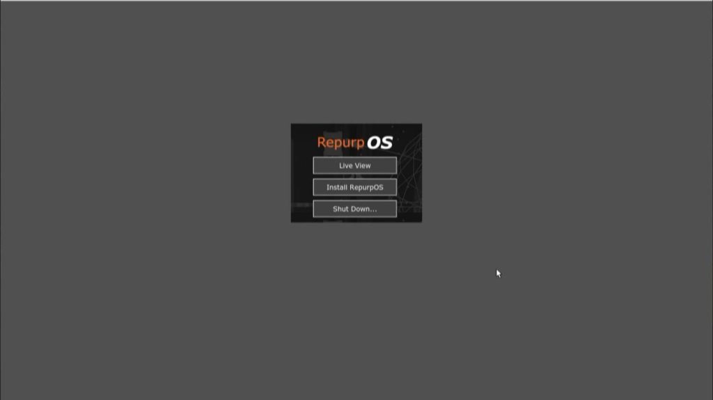 Screenshot of the 10ZiG RepurpOS (RPOS) Installer