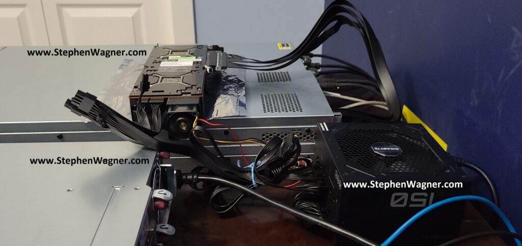 Image of Side view of external S7150 x2 GPU on Server