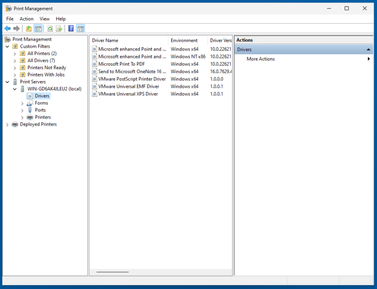 Add a printer driver to an Instant Clone golden image The Tech Journal