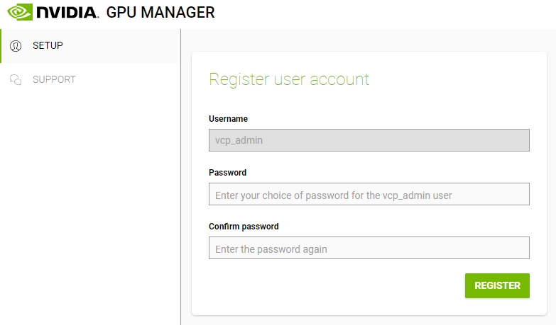 GPU Manager Account Creation