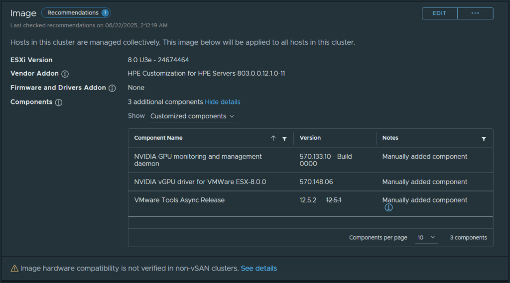 vGPU and vLCM remediation