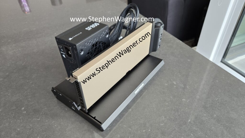 NVIDIA RTX 4500 Blackwell Server Edition GPU installed in OCuLink