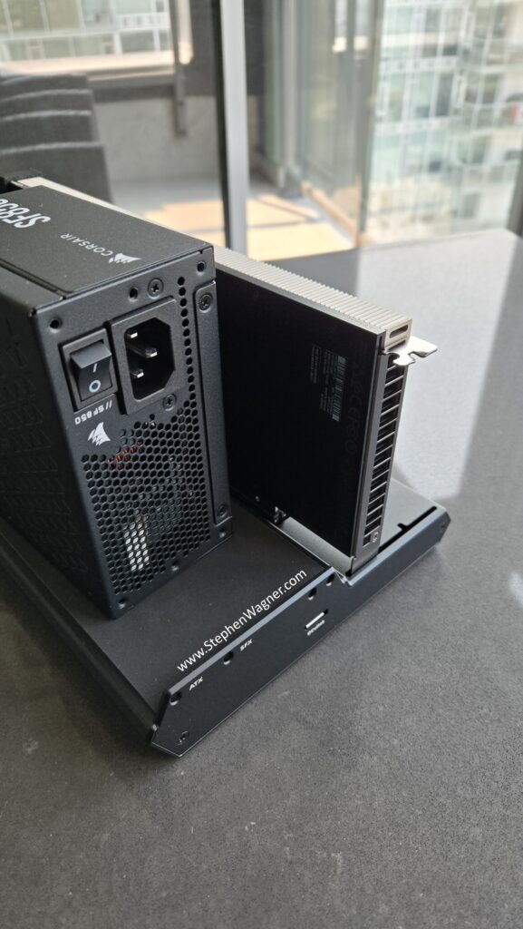 NVIDIA RTX 4500 Blackwell Server Edition GPU installed in OCuLink